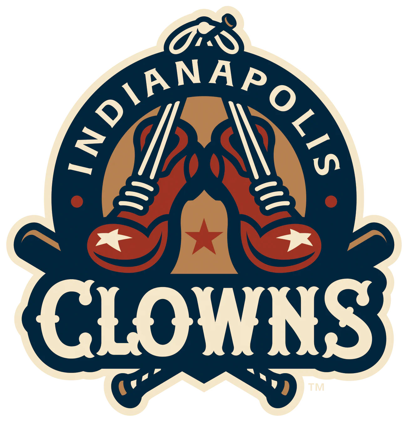 The Indianapolis Clowns logo